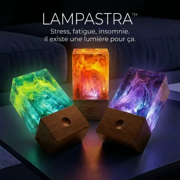Veilleuse lampe résine Lampastra Collection Astralis – vue 9 lifestyle intérieur