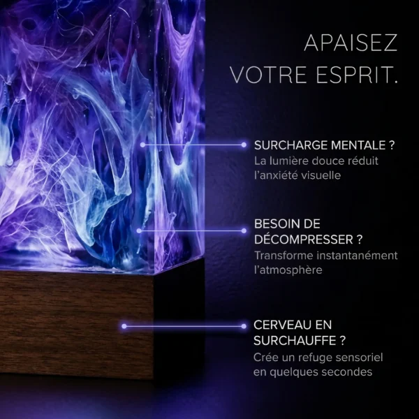 Lampe veilleuse résine Collection Astralis Lampastra – image produit vue 1